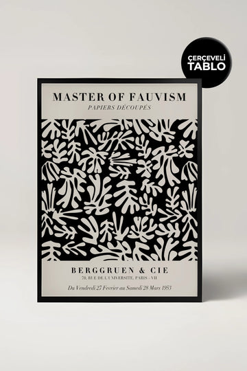 Henri Matisse Master of Fauvism Ünlü Ressamlar Çerçeveli Tablo
