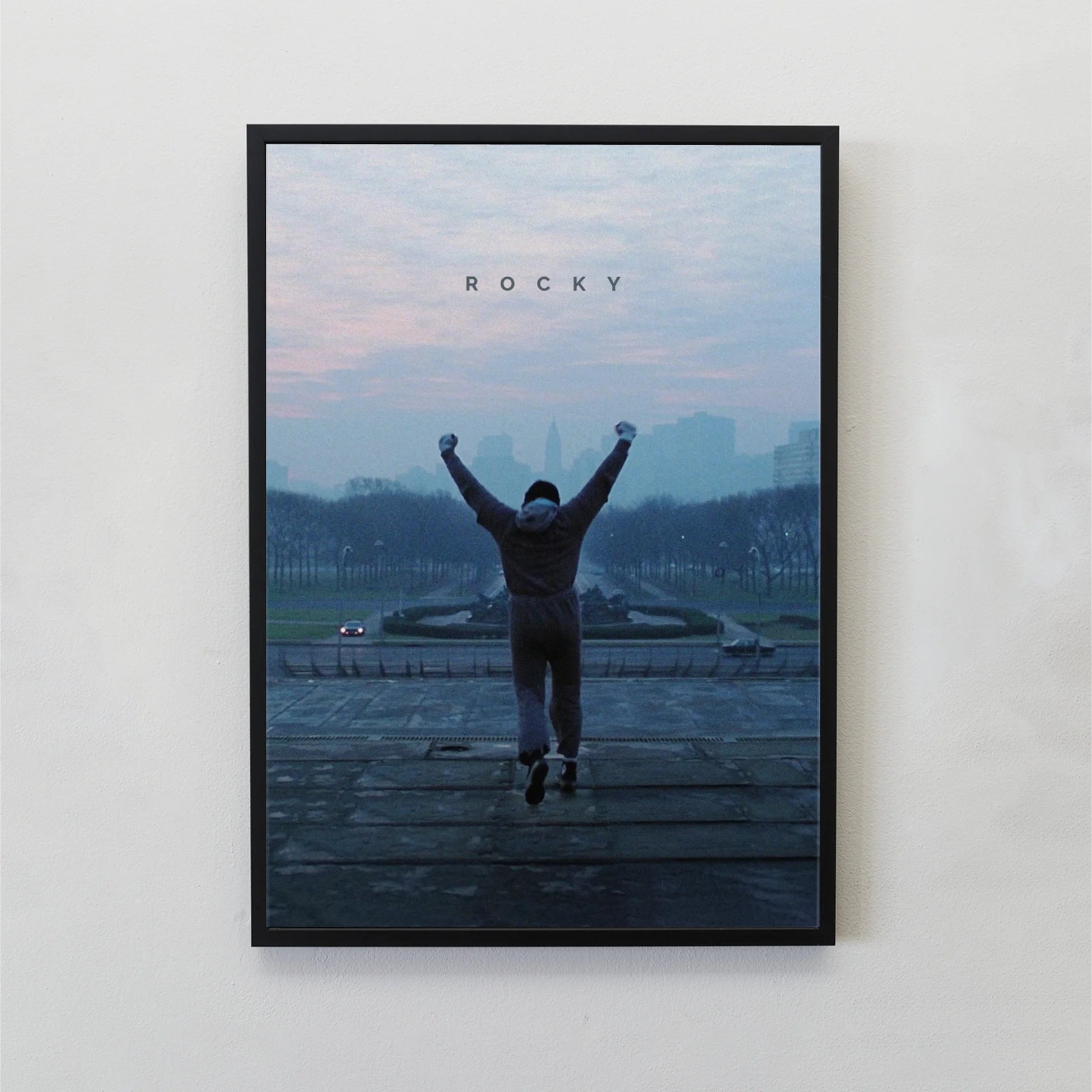 Rocky Tasarımlı Çerçeveli Minimal Film Tablo