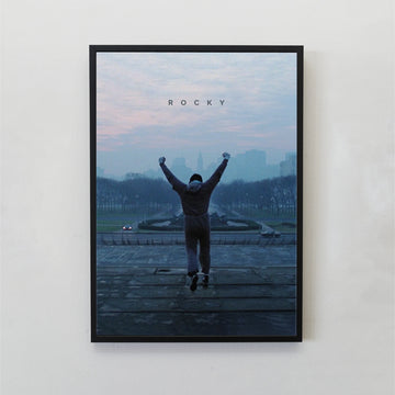 Rocky Tasarımlı Çerçeveli Minimal Film Tablo