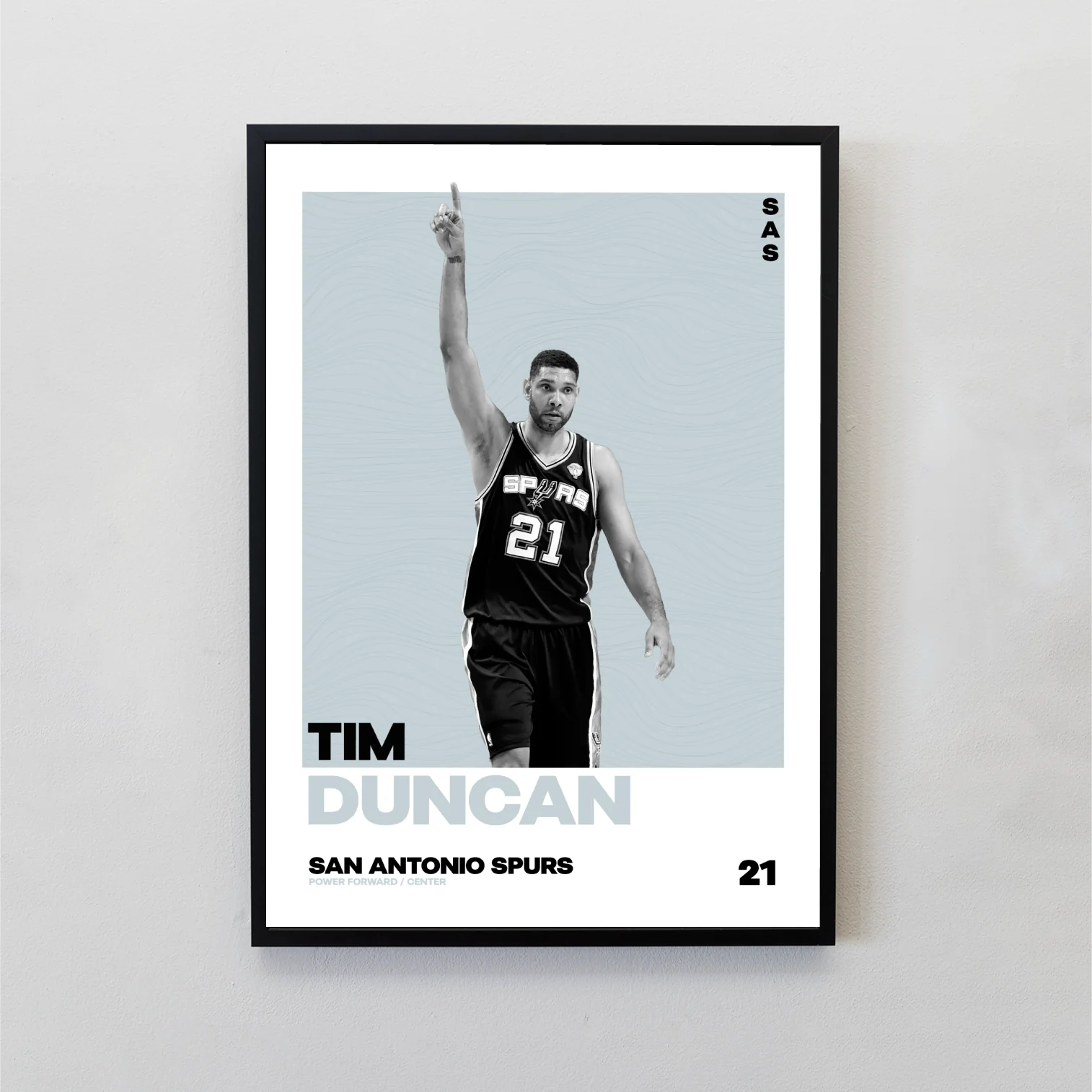 Tim Duncan Tasarımlı Çerçeveli Tablo | NBA Efsaneleri Koleksiyonu