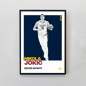 Nikola Jokic Tasarımlı Çerçeveli Tablo | NBA Efsaneleri Koleksiyonu