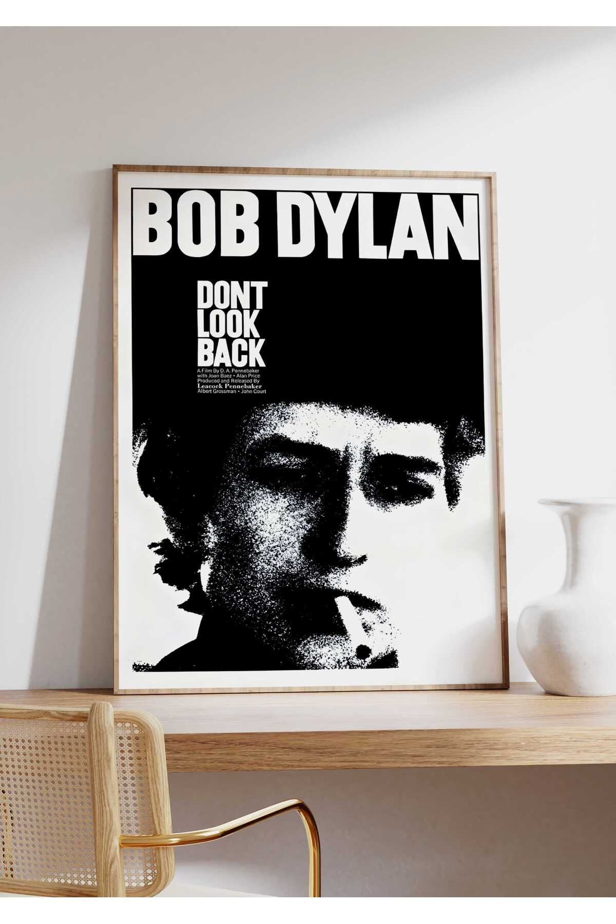 Bob Dylan Konser Tasarımlı Retro Çerçeveli Tasarım Tablo