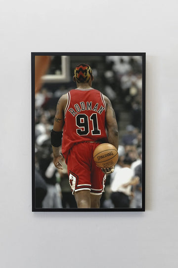 Dennis Rodman Tasarımlı Çerçeveli Tablo | Winner Mentality