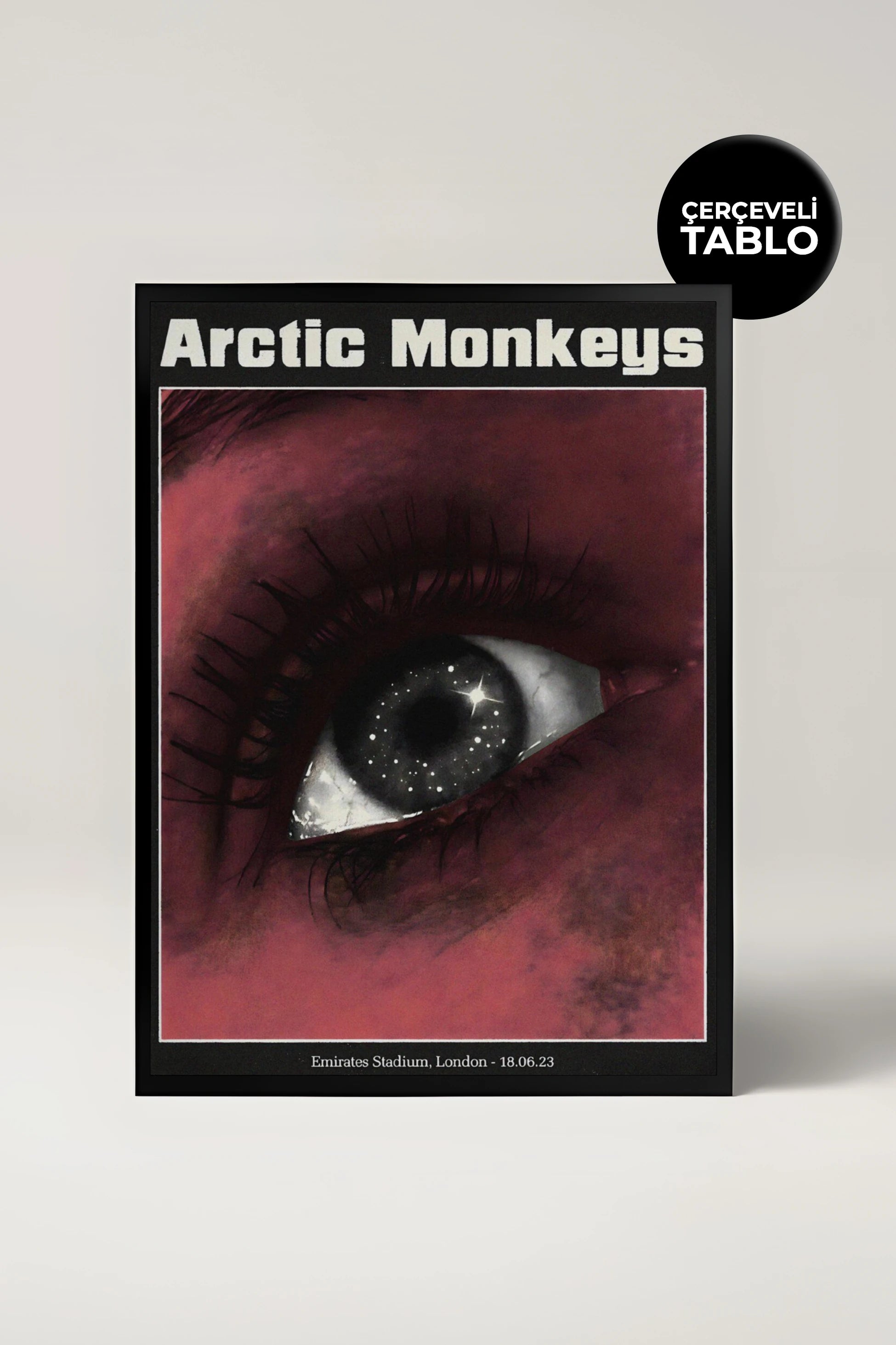 Arctic Monkeys Konser Tasarımlı Retro Çerçeveli Tasarım Tablo No:7