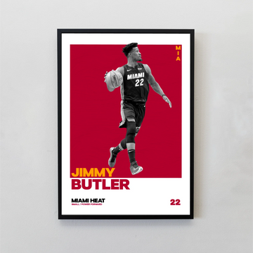 Jimmy Butler Tasarımlı Çerçeveli Tablo | NBA Efsaneleri Koleksiyonu
