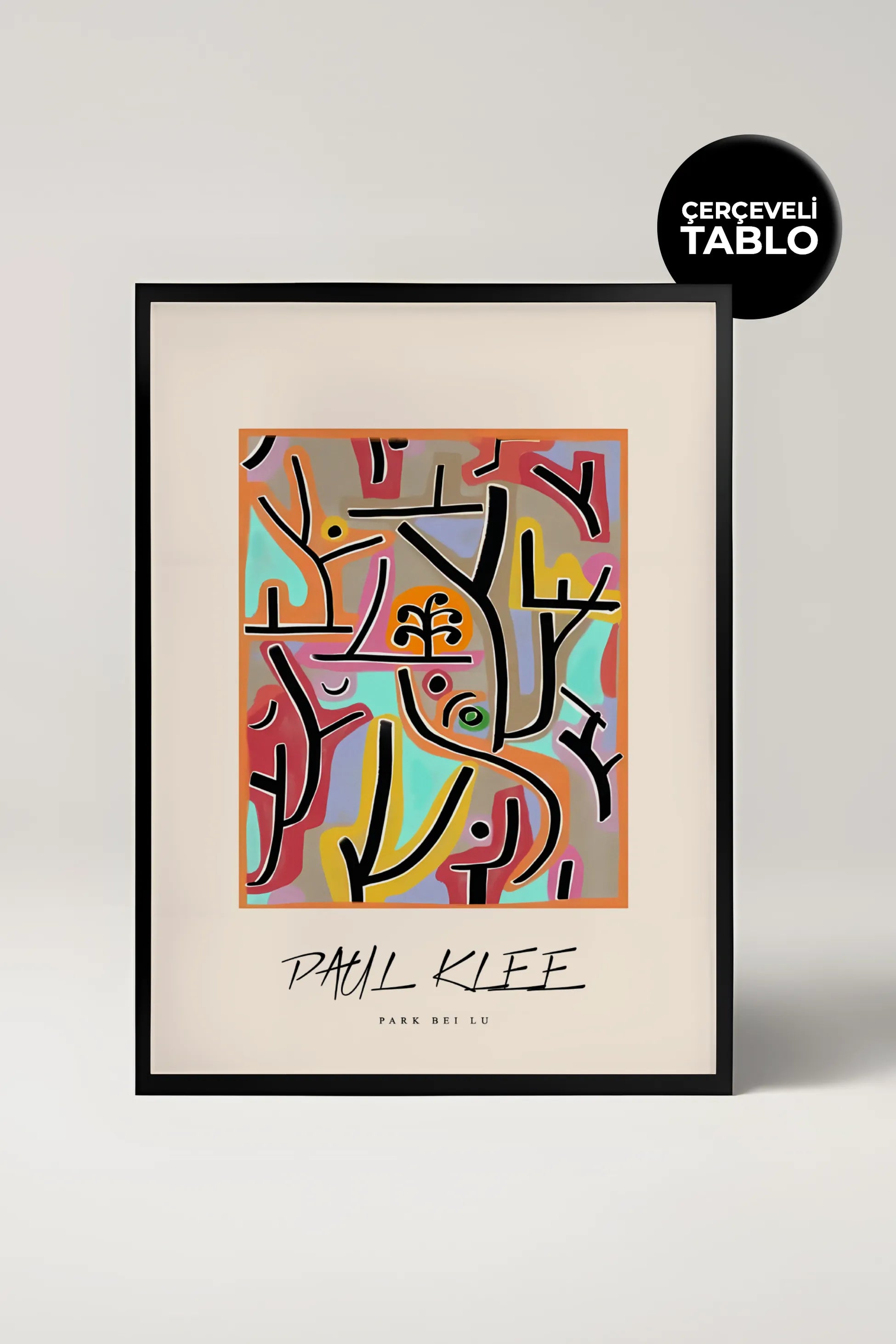 Paul Klee Park Bei Lu Ünlü Ressamlar Çerçeveli Tablo