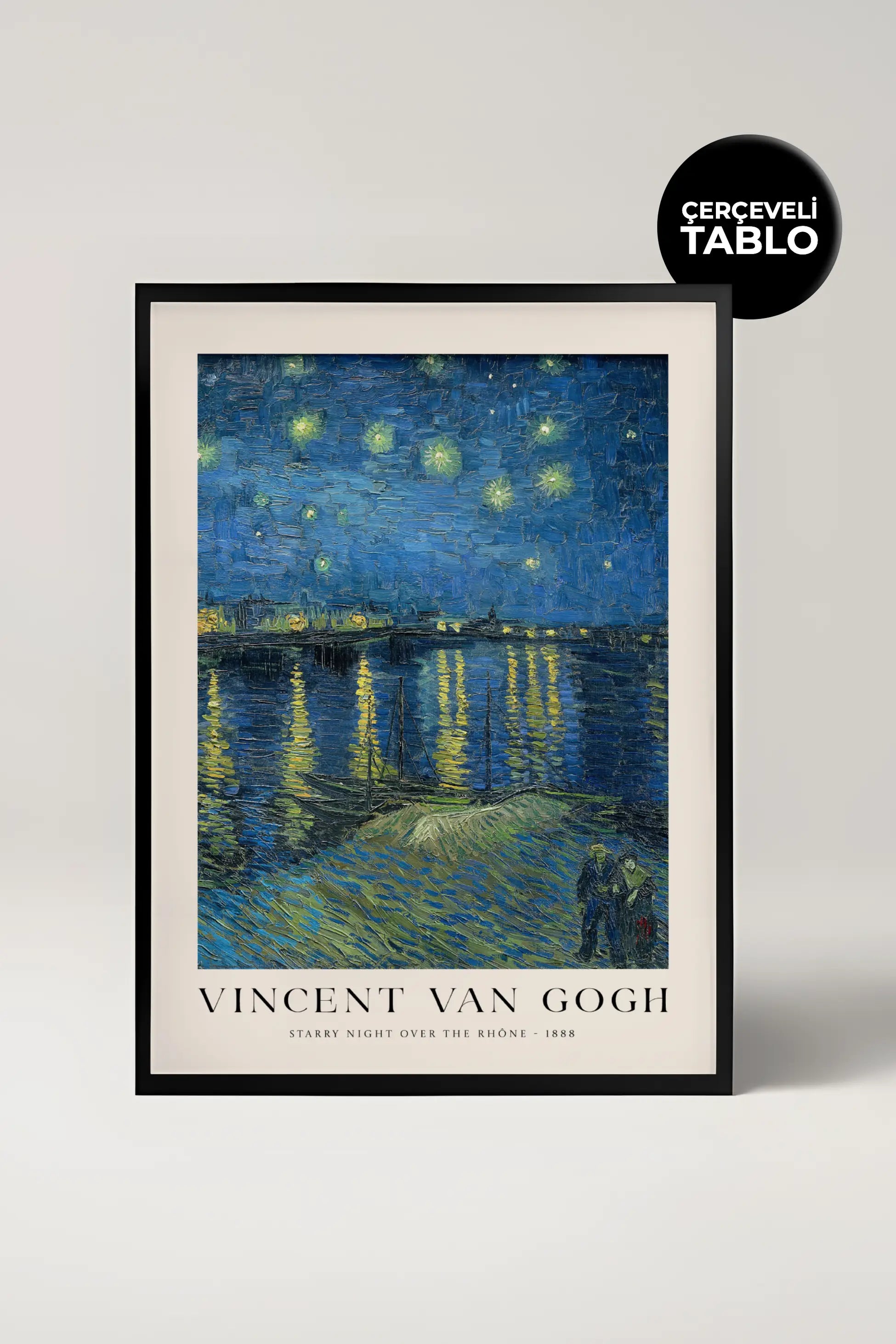 Van Gogh Starry Night Over The Rhone Çerçeveli Tablo