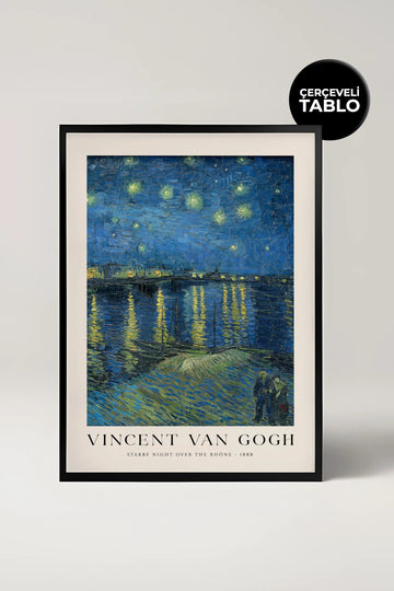 Van Gogh Starry Night Over The Rhone Çerçeveli Tablo