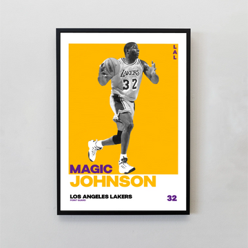 Magic Johnson Tasarımlı Çerçeveli Tablo | NBA Efsaneleri Koleksiyonu