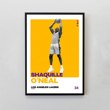 Shaquille O'Neal Tasarımlı Çerçeveli Tablo | NBA Efsaneleri Koleksiyonu
