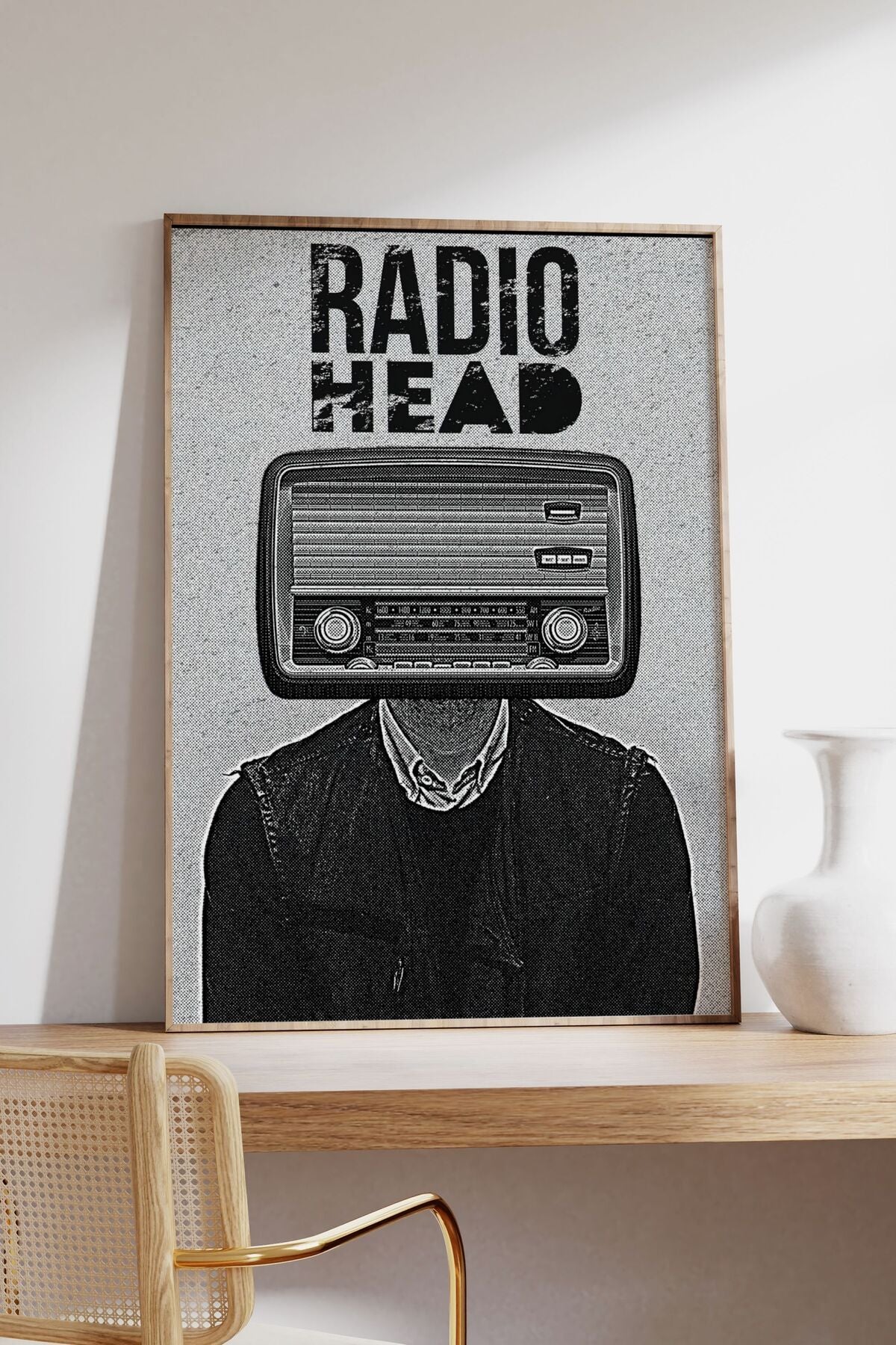 Radiohead Konser Tasarımlı Retro Çerçeveli Tasarım Tablo No:1