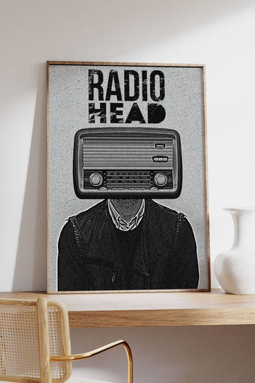 Radiohead Konser Tasarımlı Retro Çerçeveli Tasarım Tablo No:1