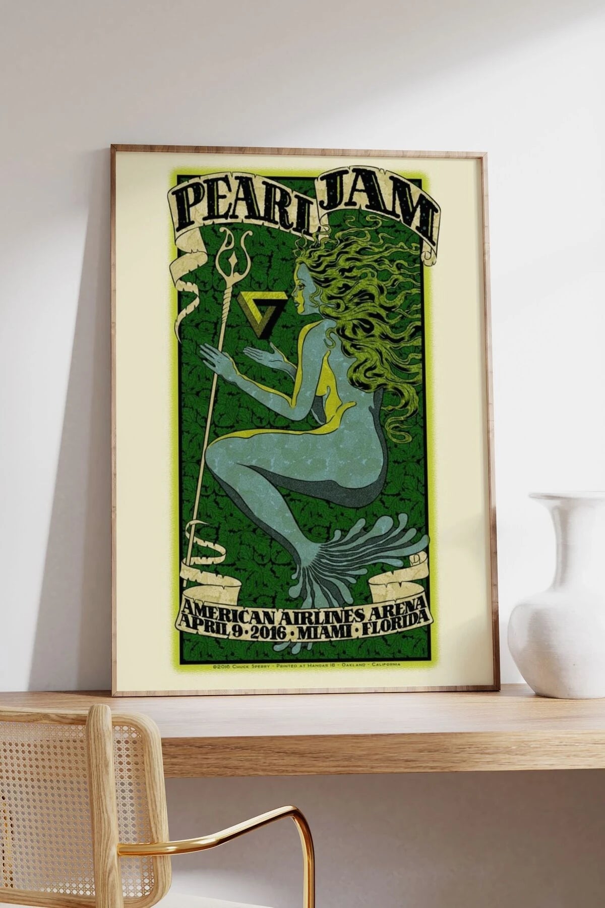 Pearl Jam Konser Tasarımlı Retro Çerçeveli Tasarım Tablo No:1