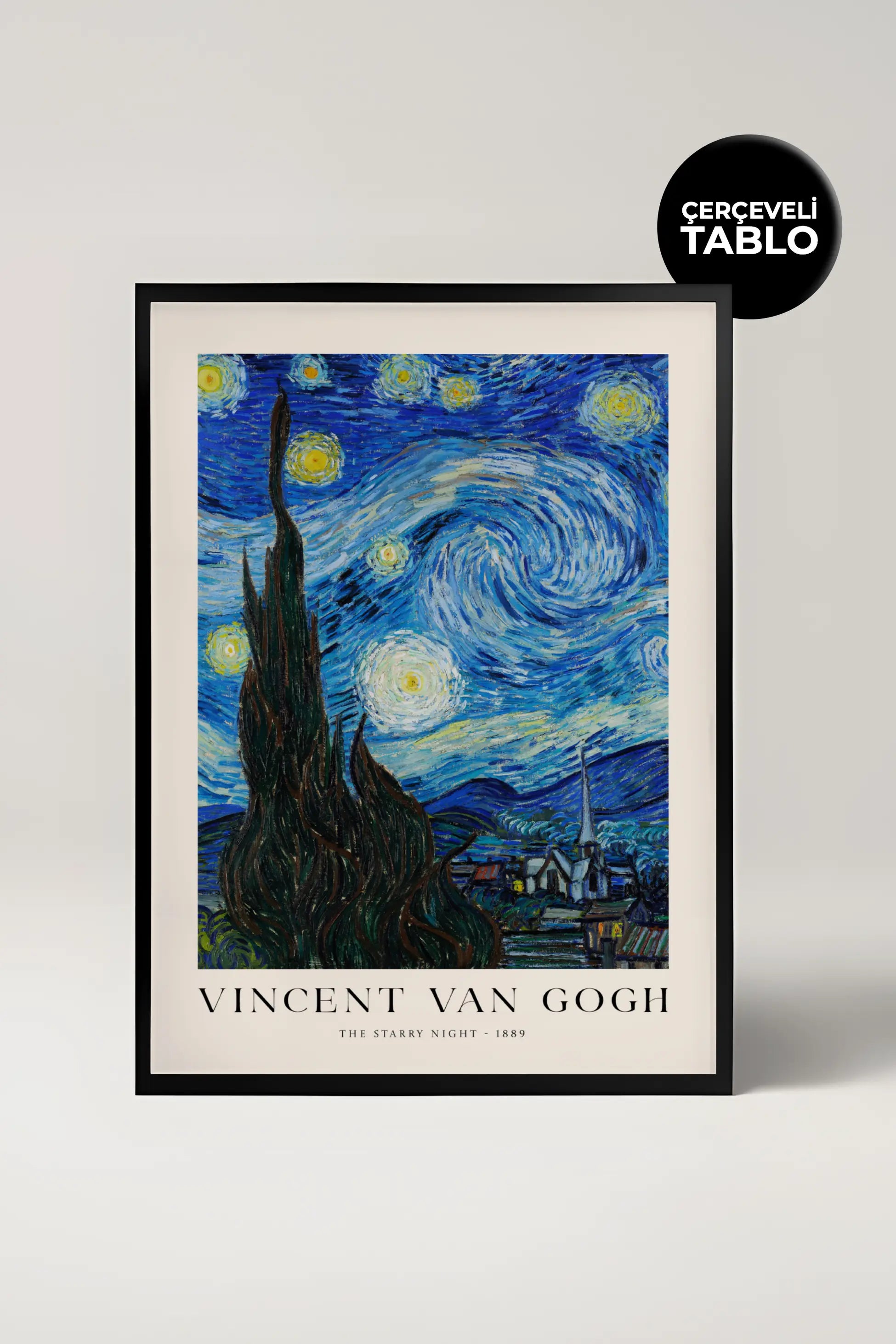 Van Gogh The Starry Night Çerçeveli Tablo