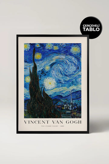 Van Gogh The Starry Night Çerçeveli Tablo