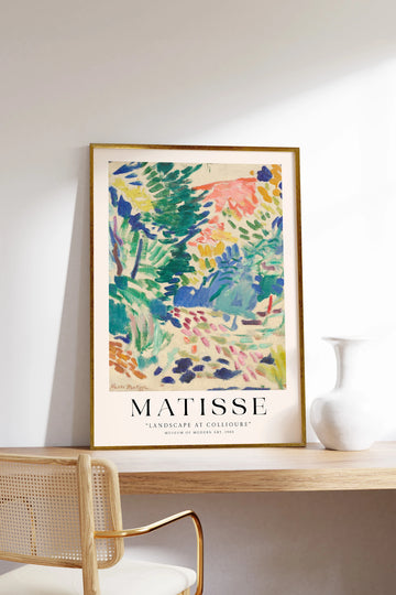 Henri Matisse Landscape at Collioure Çerçeveli Tablo