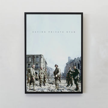 Saving Private Ryan Tasarımlı Çerçeveli Minimal Film Tablo