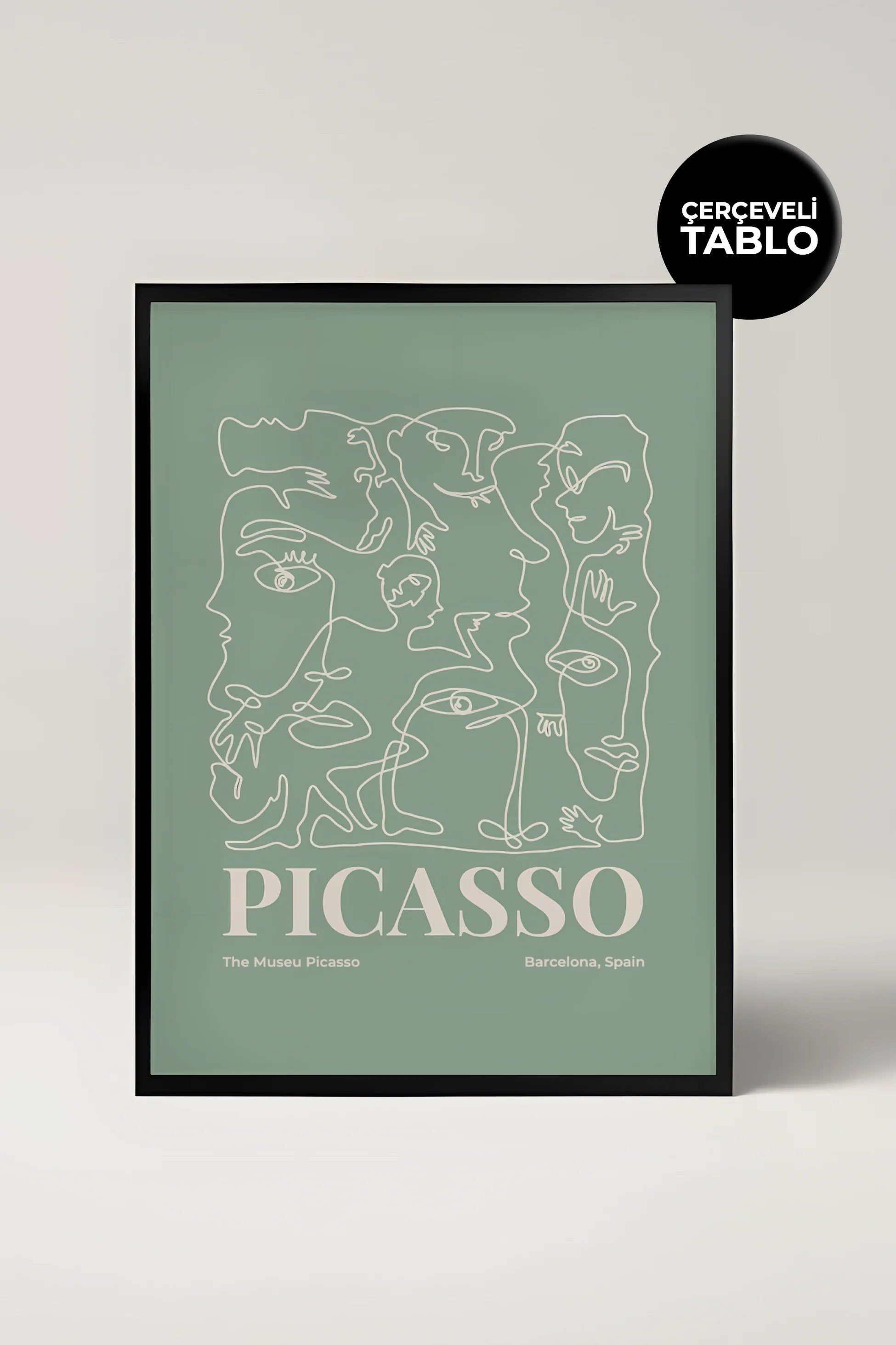 Picasso No:1 Ünlü Ressamlar Çerçeveli Tablo