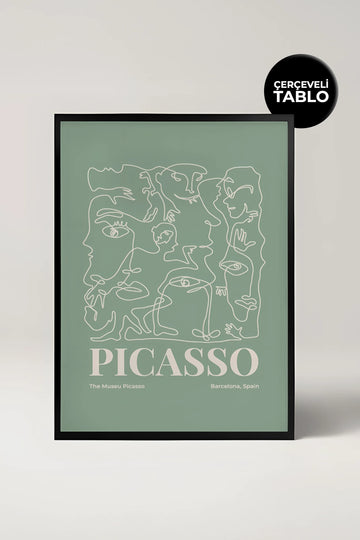 Picasso No:1 Ünlü Ressamlar Çerçeveli Tablo