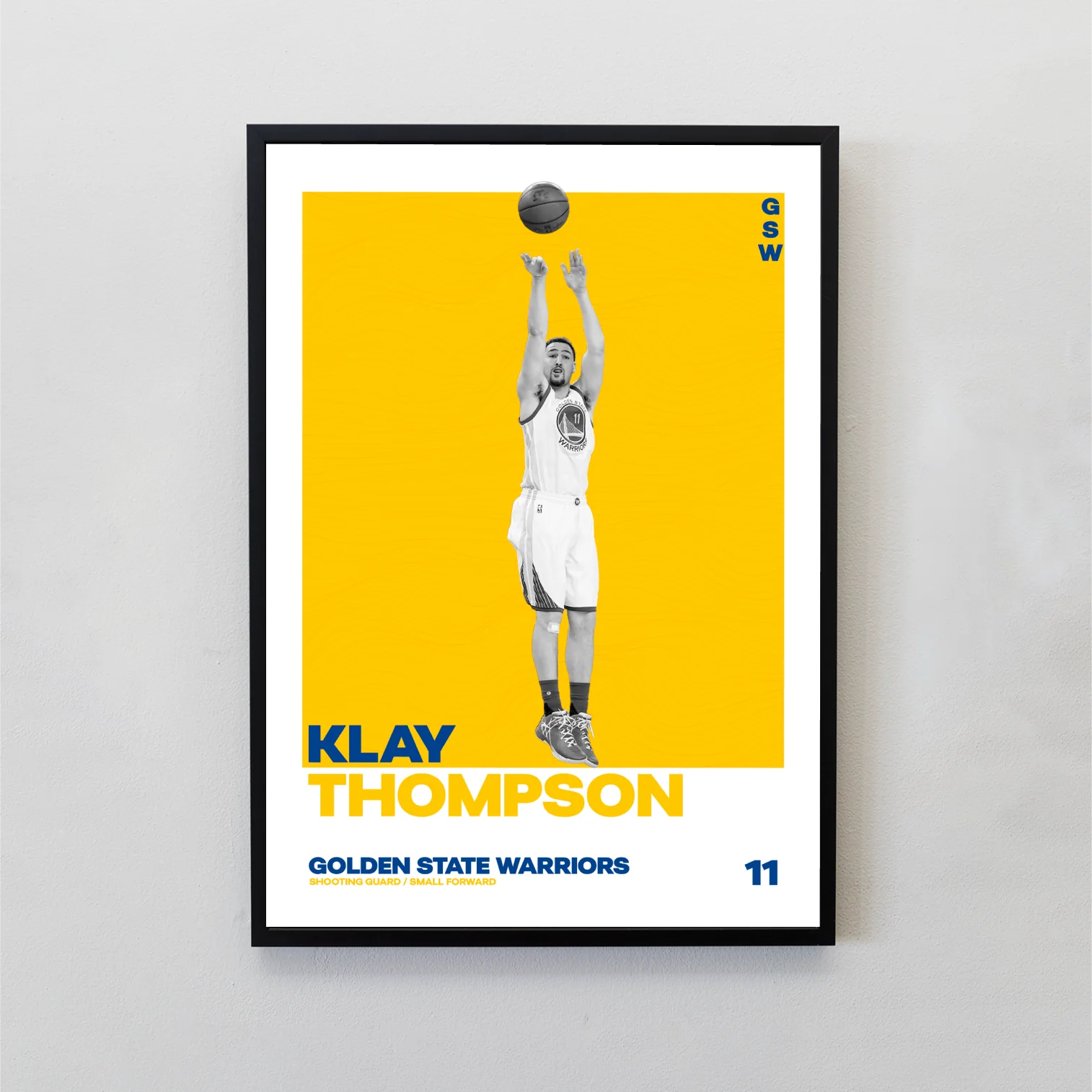Klay Thompson Tasarımlı Çerçeveli Tablo | NBA Efsaneleri Koleksiyonu