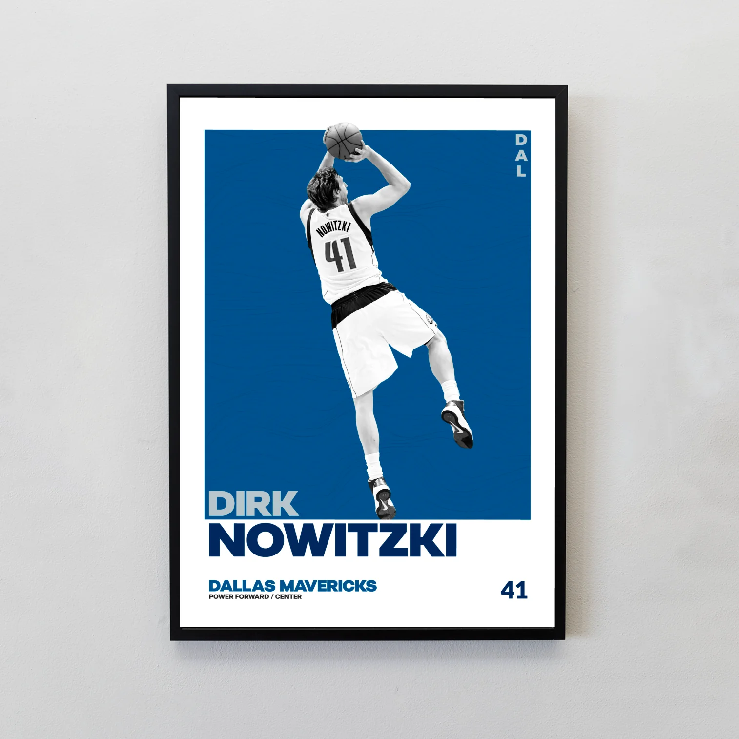 Dirk Nowitzki Tasarımlı Çerçeveli Tablo | NBA Efsaneleri Koleksiyonu