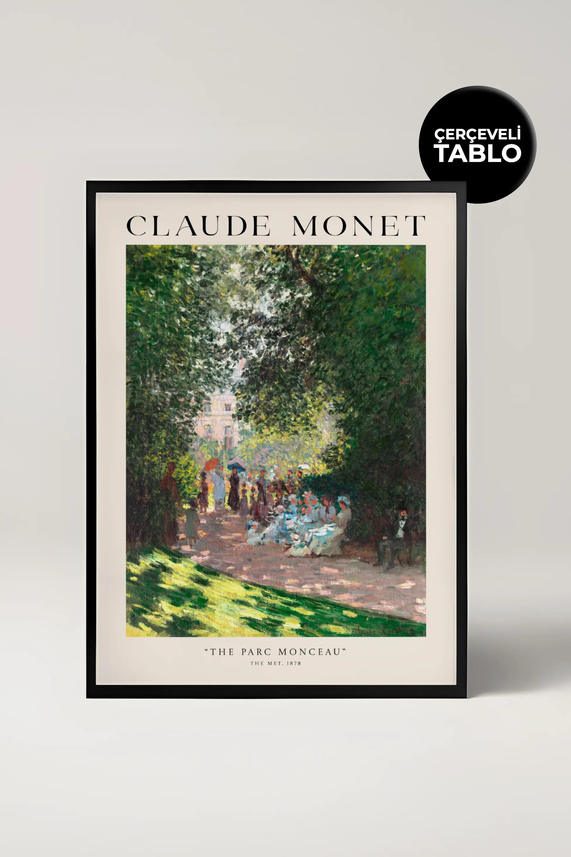 Claude Monet The Parc Monceau Çerçeveli Tablo