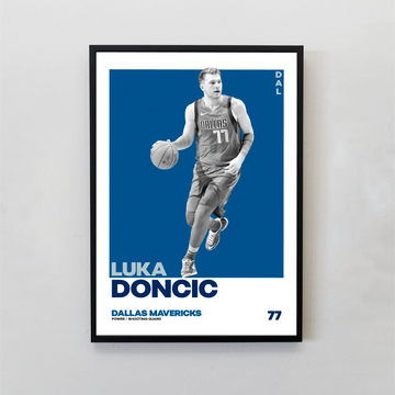 Luka Doncic Tasarımlı Çerçeveli Tablo | NBA Efsaneleri Koleksiyonu