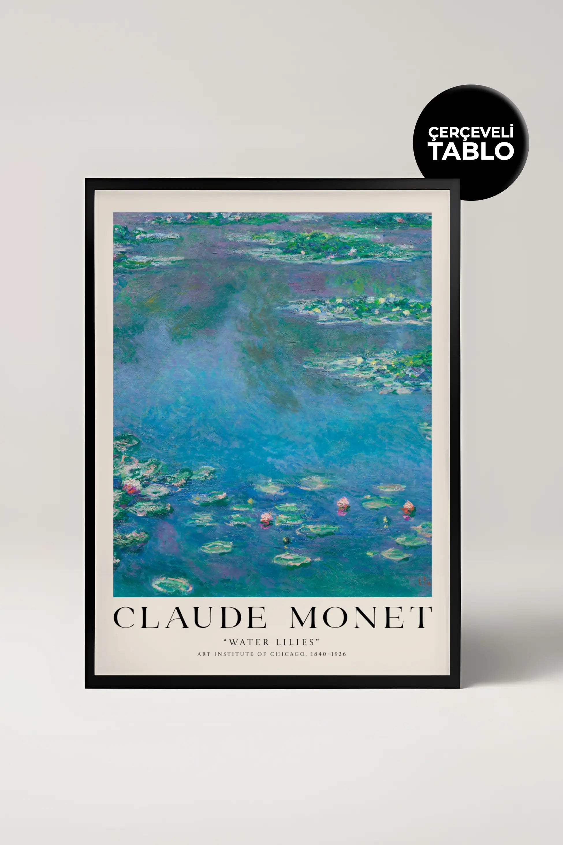 Claude Monet Water Lilies Çerçeveli Tablo