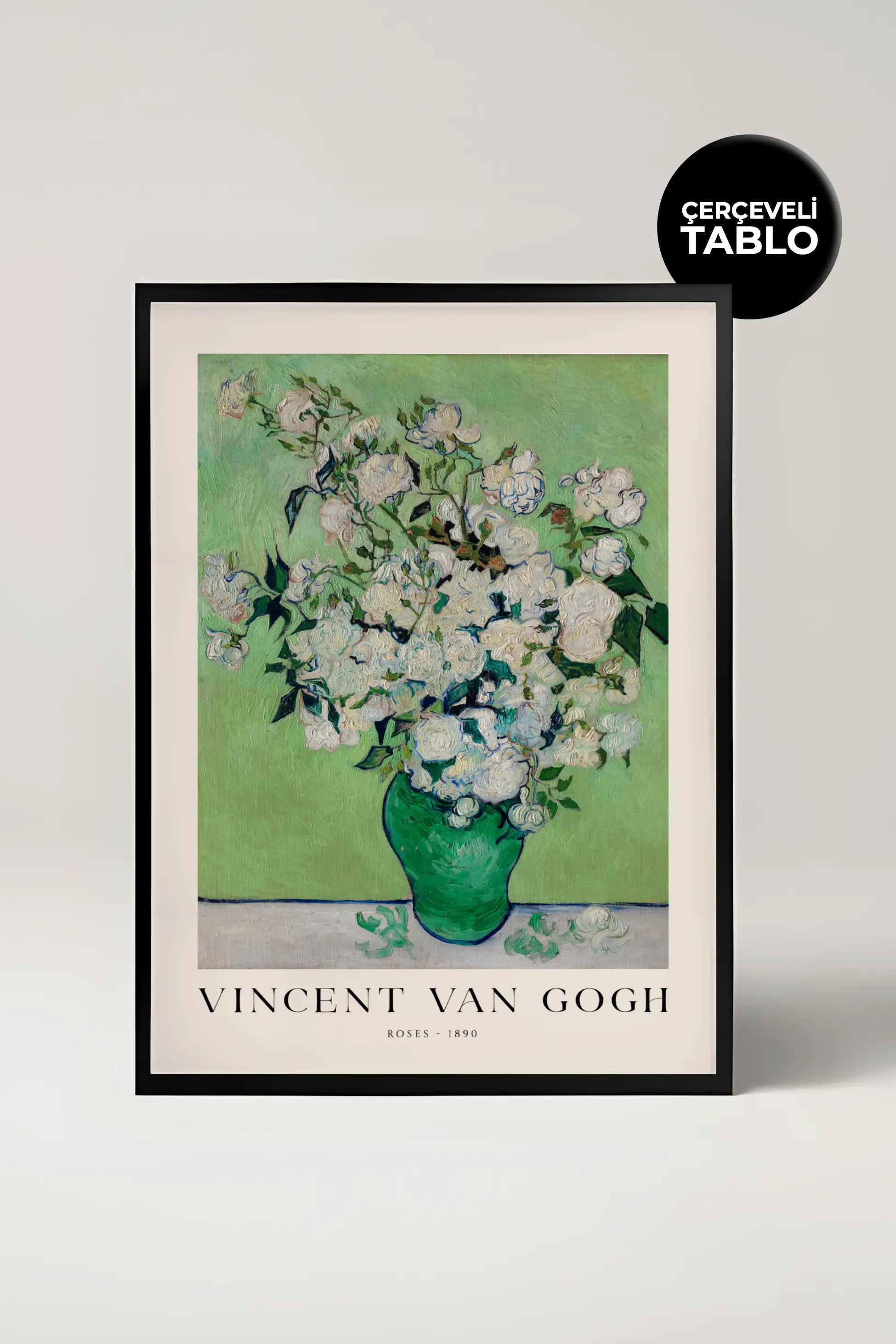 Van Gogh Roses Çerçeveli Tablo