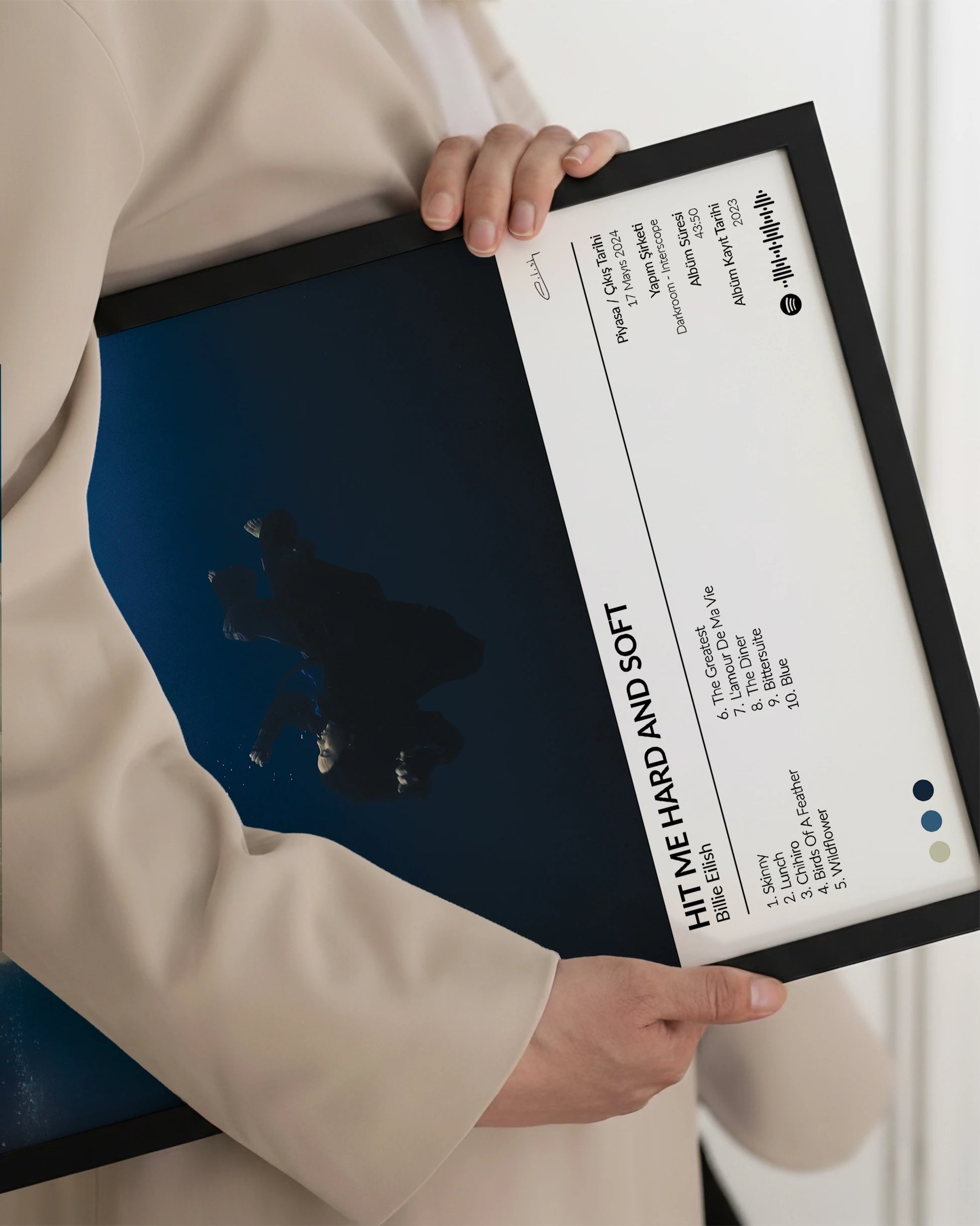 Kişiye Özel Albüm Tasarımlı Çerçeveli Tablo