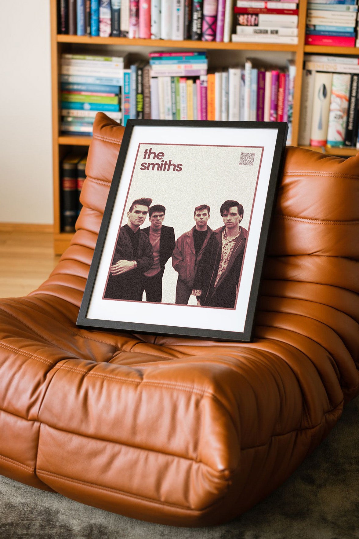 The Smiths QR Kodlu Müziğin Devleri Koleksiyonu Siyah Çerçeveli Tasarım Tablo